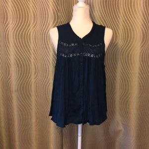 American Eagle Blue Blouse